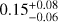 $0.15_{-0.06}^{+0.08}$