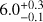 $6.0_{-0.1}^{+0.3}$
