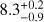 $8.3_{-0.9}^{+0.2}$