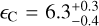 $\epsilon_{\mathrm{C}}=6.3_{-0.4}^{+0.3}$