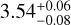 $3.54_{-0.08}^{+0.06}$