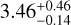 $3.46_{-0.14}^{+0.46}$