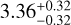 $3.36_{-0.32}^{+0.32}$