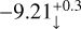 $-9.21_{\downarrow}^{+0.3}$