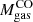 $ M^{\mathrm{CO}}_{\mathrm{gas}} $