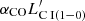 $ \alpha_{\mathrm{CO}} L^\prime_{\mathrm{C}{\small { {\text{ I}}}}(1-0)} $