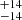 $ ^{+14}_{-14} $