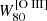 $ W^{[{\mathrm{O}{\small { {\text{ III}}}}}]}_{80} $