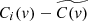 $ C_i(v)-\widetilde{C(v)} $