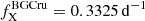 $ f_{\mathrm{X}}^{\mathrm{BGCru}} = 0.3325\,\mathrm{d^{-1}} $