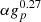 $ \alpha g_p^{0.27} $