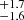 $ ^{+1.7}_{-1.6} $