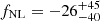 $ f_{\mathrm{NL}} = -26^{+45}_{-40} $