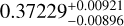 $\[0.37229_{-0.00896}^{+0.00921}\]$