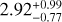 $\[2.92_{-0.77}^{+0.99}\]$