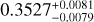 $\[0.3527_{-0.0079}^{+0.0081}\]$