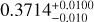 $\[0.3714_{-0.010}^{+0.0100}\]$