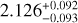 $\[2.126_{-0.093}^{+0.092}\]$