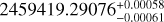 $\[2459419.29076_{-0.00061}^{+0.00058}\]$
