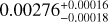 $\[0.00276_{-0.00018}^{+0.00016}\]$
