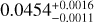 $\[0.0454_{-0.0011}^{+0.0016}\]$