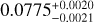 $\[0.0775_{-0.0021}^{+0.0020}\]$