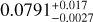 $\[0.0791_{-0.0027}^{+0.017}\]$