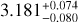 $\[3.181_{-0.080}^{+0.074}\]$