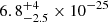 $ 6.8^{+4\phantom{.0}}_{-2.5}\times 10^{-25} $