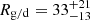 $ R_{\mathrm{g/d}} = 33^{+21}_{-13} $