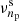 $ \nu _{n_{\mathrm {p}}}^{{\textrm {s}}} $