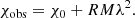 $$ \begin{aligned} \chi _{\rm obs} = \chi _0 + RM \lambda ^{2}. \end{aligned} $$