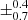 $ \pm ^{0.4}_{0.7} $