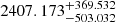 $ 2407.173_{-503.032}^{+369.532} $