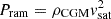 $ P_{\mathrm {ram}} = \rho _{\mathrm {CGM}}v_{\mathrm {sat}}^2 $