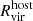$ R_{\mathrm {vir}}^{\mathrm {host}} $