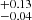 $ _{-0.04}^{+0.13} $