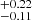 $ _{-0.11}^{+0.22} $