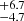 $ ^{+6.7}_{-4.7} $