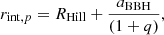 $$ \begin{aligned} r_{\mathrm{int},p} = R_{\rm Hill} + \frac{a_{\rm BBH}}{(1+q)}, \end{aligned} $$