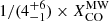 $ 1/(4^{+6}_{-1})\times {X^{\mathrm {MW}}_{\mathrm {CO}}} $