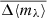 $ \overline{\Delta \langle m_\lambda \rangle} $