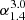 $ \alpha _{1.4}^{3.0} $