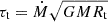 $$ \tau _{\textrm {t}} = {\dot {M}}\sqrt {G M R_{\textrm {t}}} $$