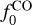 $f^{CO}_0$