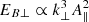 $ E_{B\perp } \propto k_\perp ^3 A_\parallel ^2 $