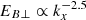 $ E_{B\perp } \propto k_x^{-2.5} $