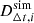 $ D_{\Delta t,i}^{{\mathrm {sim}}} $