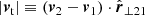 $$ \begin{aligned} \left| \boldsymbol{v}_{\mathrm{t} } \right|&\equiv \left( \boldsymbol{v}_2 - \boldsymbol{v}_1 \right) \cdot \hat{\boldsymbol{r}}_{\perp 21}\end{aligned} $$