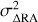 $\sigma _{\Delta {\rm{RA}}}^2$